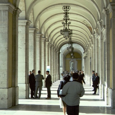 Lissabon, Arkaden am Praça do Comércio